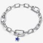 PANDORA Silver & Blue Star Mini Dangle Charm 794613C01
