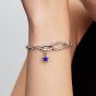 PANDORA Silver & Blue Star Mini Dangle Charm 794613C01
