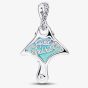 PANDORA Silver & Cubic Zirconia Manta Ray Dangle Charm 794685C01
