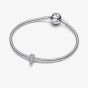 PANDORA Sterling Silver Textured Mini Clip Charm 794771C00