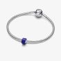 PANDORA Sterling Silver Blue Murano Glass Mini Charm 794773C01
