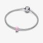 PANDORA Sterling Silver Pink Murano Glass Mini Charm 794773C05