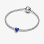 PANDORA Sterling Silver Blue Heart Mini Charm 794785C02