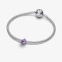 PANDORA Sterling Silver Purple Star Mini Charm 794813C01