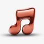 PANDORA Sterling Silver Orange Music Note Mini Charm 794902C01