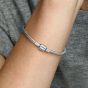 PANDORA Moments Barrel Clasp Snake Chain Bracelet 598816C00
