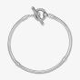 PANDORA Moments Silver T-Bar Snake Chain Bracelet 599082C00