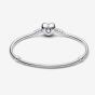 PANDORA Moments Silver Heart Clasp Bracelet 590719