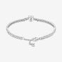 PANDORA Silver Sparkling Heart Cubic Zirconia Tennis Bracelet 590041C01