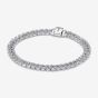 PANDORA Timeless Silver Pave Cuban Chain Bracelet 593008C01