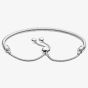 PANDORA Silver Snake Chain Slider Bracelet 599652C01-2