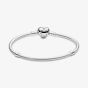 PANDORA Moments Silver Sparkling Heart Clasp Bracelet 590727CZ