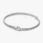 PANDORA Silver Studded Clasp & Chain Bracelet 593681C00