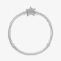 PANDORA Moments Silver Asymmetric Star Clasp Bracelet 599639C01