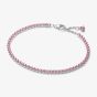 PANDORA Pink Sparkling Tennis Bracelet 593927C02