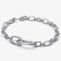 PANDORA Silver Openable Oval Link Chain Bracelet 594678C00
