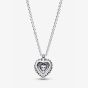 PANDORA Silver Sparkling Heart Halo Pendant Necklace 393099C01-45