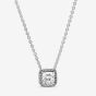 PANDORA Silver Square Halo Necklace 396241CZ-45