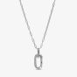 PANDORA Sterling Silver Cubic Zirconia Open Link Chain Pendant Necklace 394086C01-50