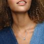 PANDORA Sparkling Pear Halo Collier Necklace 392832C01-45
