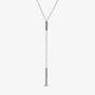 PANDORA Silver Timeless Pavé Prism Drop Necklace 393013C01-45