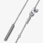 PANDORA Silver Timeless Pavé Prism Drop Necklace 393013C01-45