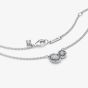 PANDORA Silver Embracing Halo Necklace 393776C01-45