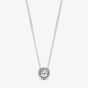 PANDORA Round Sparkle Halo Necklace 396240CZ-45