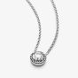 PANDORA Round Sparkle Halo Necklace 396240CZ-45