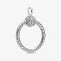 PANDORA Moments Small Pave O Pendant 399097C01