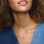 PANDORA Silver Double Circle Pendant Necklace 399487C01-45