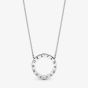 PANDORA Logo Reversible Circle Necklace 590514CZ-45