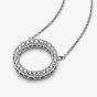 PANDORA Logo Reversible Circle Necklace 590514CZ-45