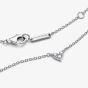 PANDORA Triple Stone Heart Collier Necklace 393014C01-45