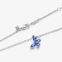 PANDORA Silver Sparkling Blue Butterfly Necklace 394232C01-45