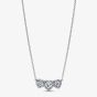 PANDORA Silver Halo Heart Trilogy Collier Necklace 394412C01-45