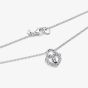 PANDORA Silver Sparkling Heart Padlock Pendant Necklace 394416C01-50