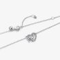 PANDORA Silver Entwined Heart & Butterfly Necklace 394477C01-45
