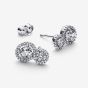 PANDORA Silver Embracing Halo Stud Earrings 293774C01