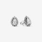 PANDORA Silver Sparkling Pear Halo Stud Earrings 292834C01
