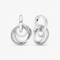 PANDORA Silver Family Always Encircled Hoop Earrings 291156C01