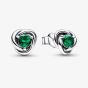 PANDORA May Birthstone Eternity Circle Stud Earrings 292334C08