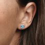 PANDORA December Birthstone Eternity Circle Stud Earrings 292335C02