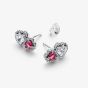 PANDORA Sparkling Halo Hearts Stud Earrings 293633C01