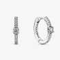 PANDORA Silver Sparkling Hoop Earrings 299406C01