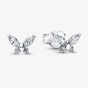 PANDORA Silver Sparkling Butterfly Stud Earrings 294263C01