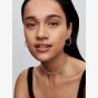 PANDORA Silver & Cubic Zirconia Mini Hoop Earrings 294649C01