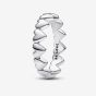 PANDORA Silver Row Of Hearts Ring 193427C00