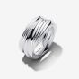 PANDORA Silver Twisted Double Ring 193890C00
