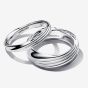 PANDORA Silver Twisted Double Ring 193890C00